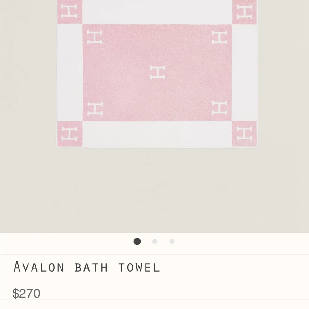 Hermes bath towel